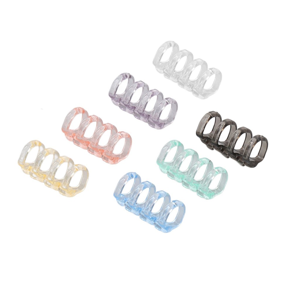 70PCS 4 Hole Binding Spines Plastic Split Loose Leaf Rings Multiple Colors