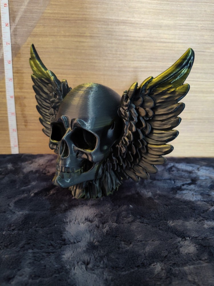 Skull with wings