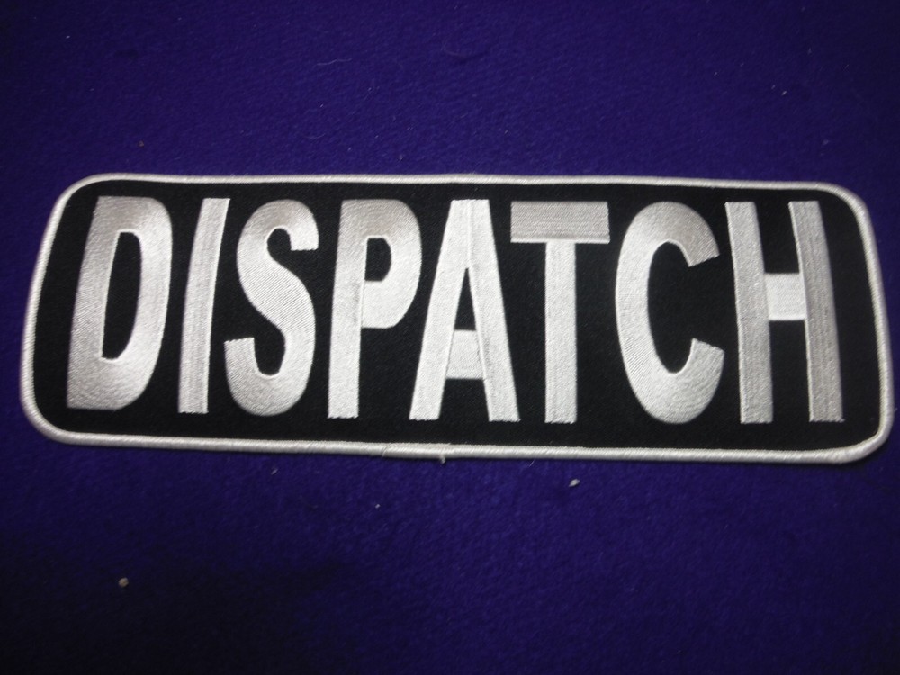 DISPATCH large embroideerd back patch
