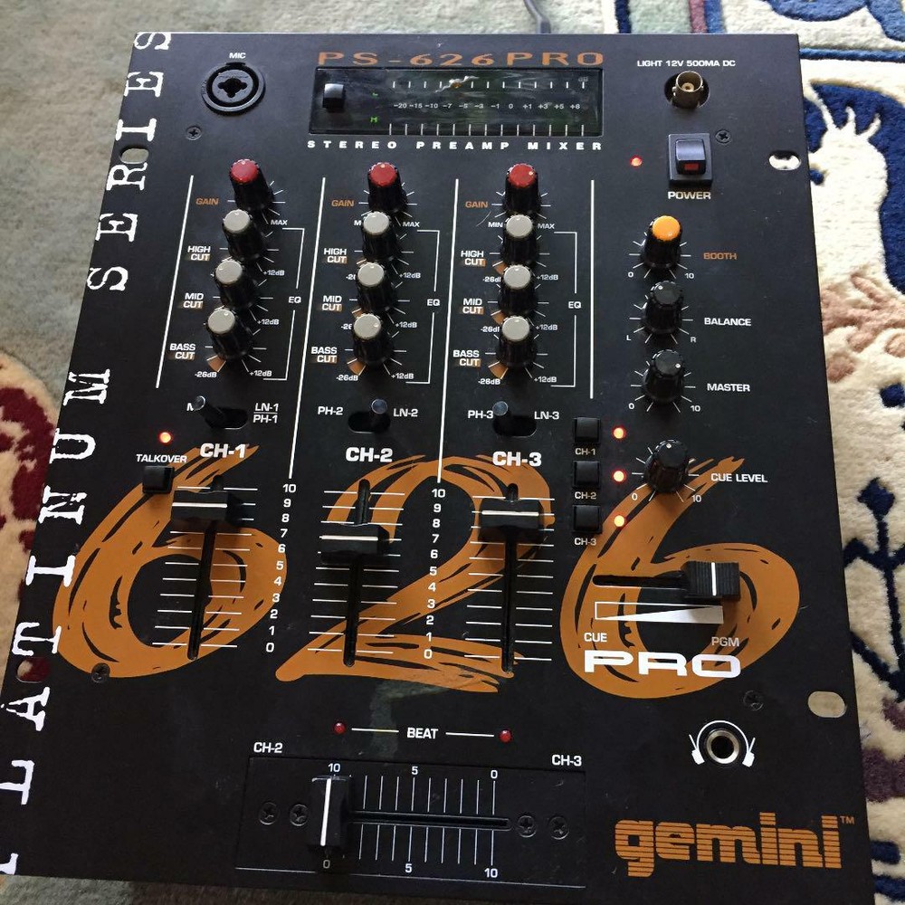 Mixer gemini PS-626PRO Dirty Operation confirmed