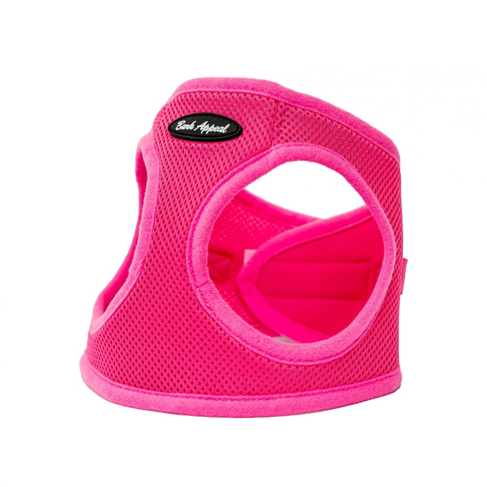 Bark Appeal Solid Mesh EZ Wrap Passionate Pink Dog Harness - XXS