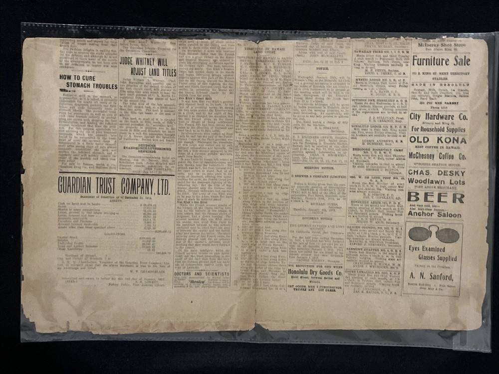 Hawaii Newspaper 1915