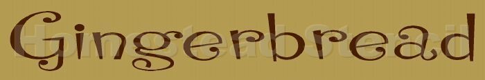 ~ITEM #4556 A Primitive Stencil ~ GINGERBREAD