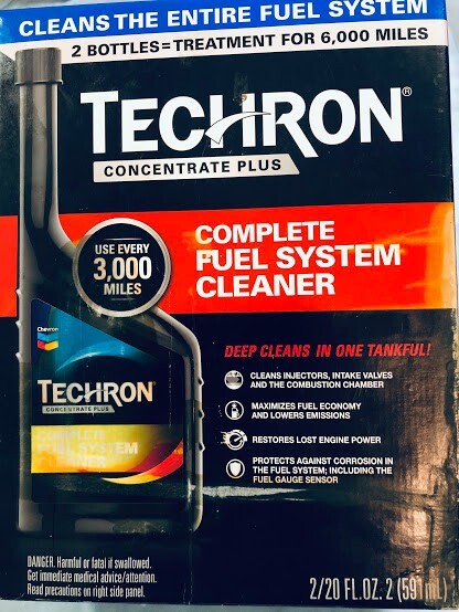 2PACK Chevron Techron CONCENTRATE PLUS complete Fuel System Cleaner 2/ 20 OZ.
