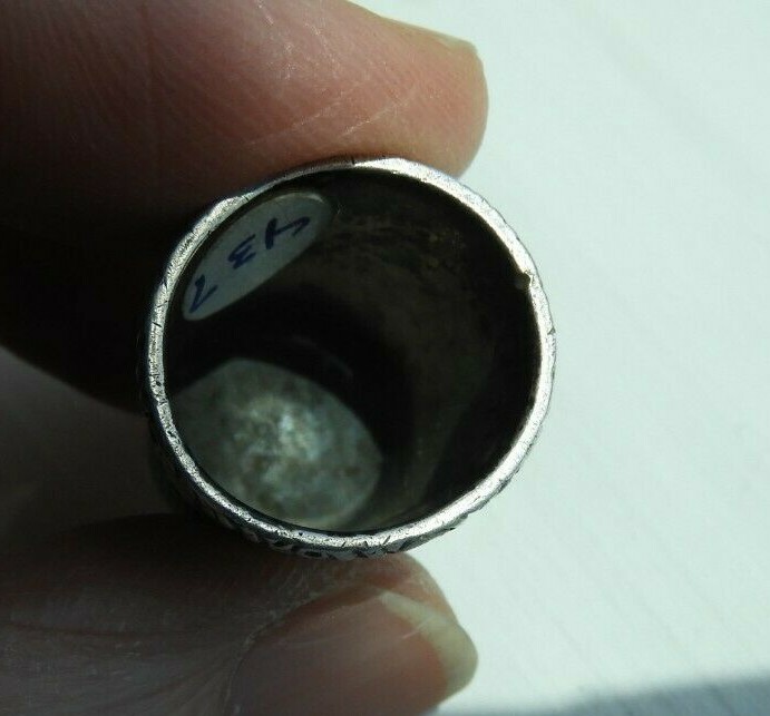Antique Ketcham & McDougall MKD Sterling Silver Thimble #437
