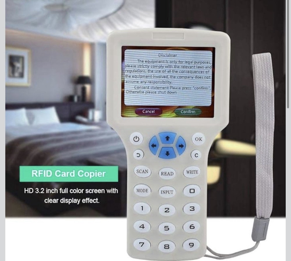 9 Frequency Handheld RFID Copier ID IC Reader Writer Duplicator NFC 125 kHz
