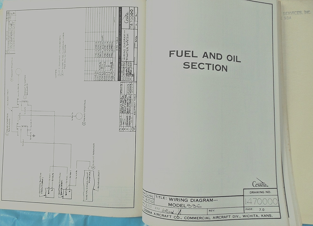 Cessna 336 Fixed Gear Push/Pull Twin Engine 1964 Maintenance Service Manual