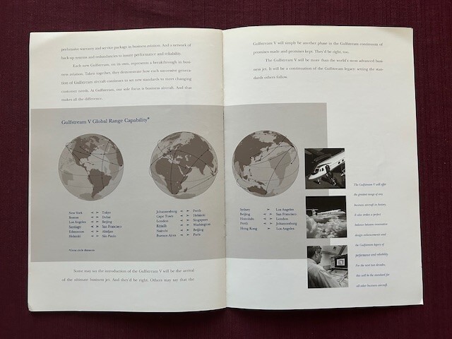 Gulfstream V 1995 Brochure