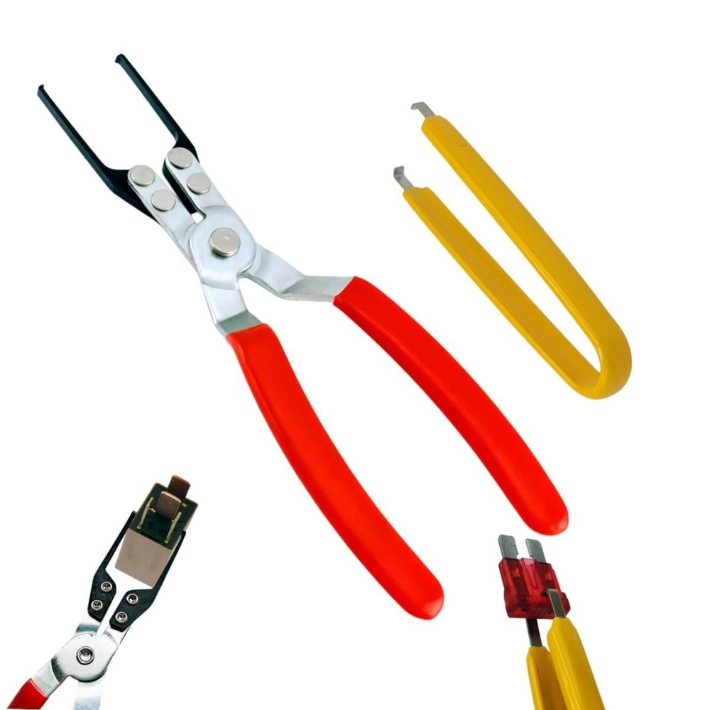 Relay Puller Pliers, Fuse Automotive Fuse Puller Tool, Red