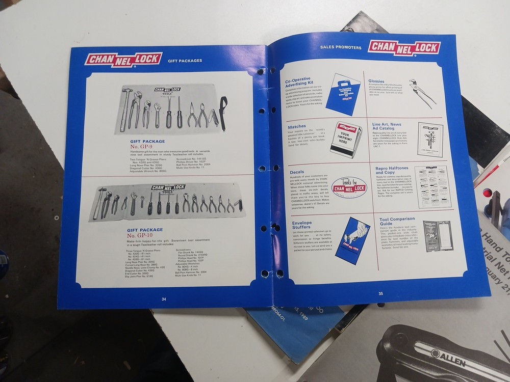 Vintage Tool Catalogs, Information Sheets, used