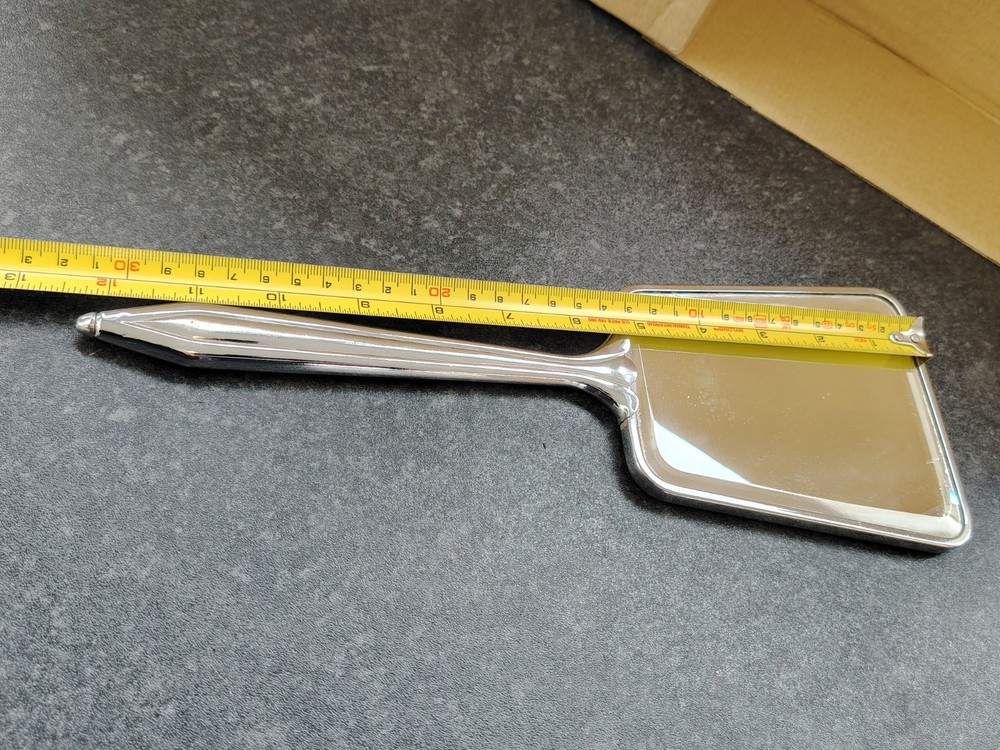 Vintage Silverone Hand Held Vanity Mirror