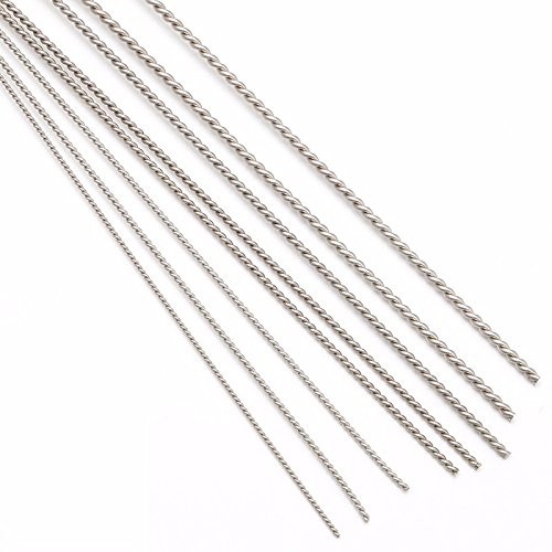 Seiddons Carburetor Carbon Dirt Jet Cleaner Tool Kit 10 Cleaning Mini, silver