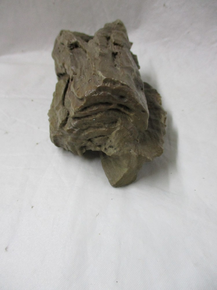 Solid Concrete Realistic Brown Log Shaped Figurine