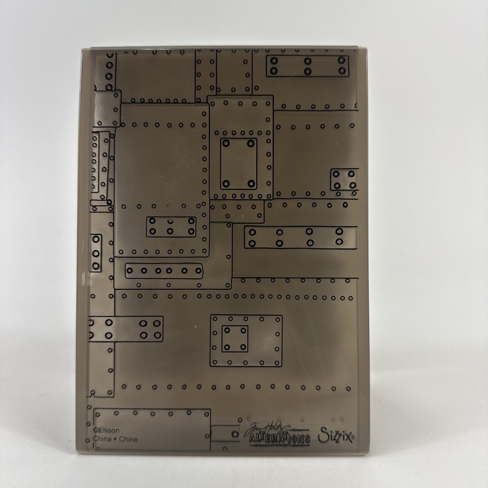 Sizzix Foundry 3d Embossing Folder #662717 Tim Holtz