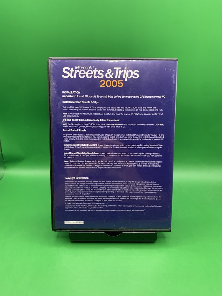 Microsoft Streets & Trips 2005 For PC