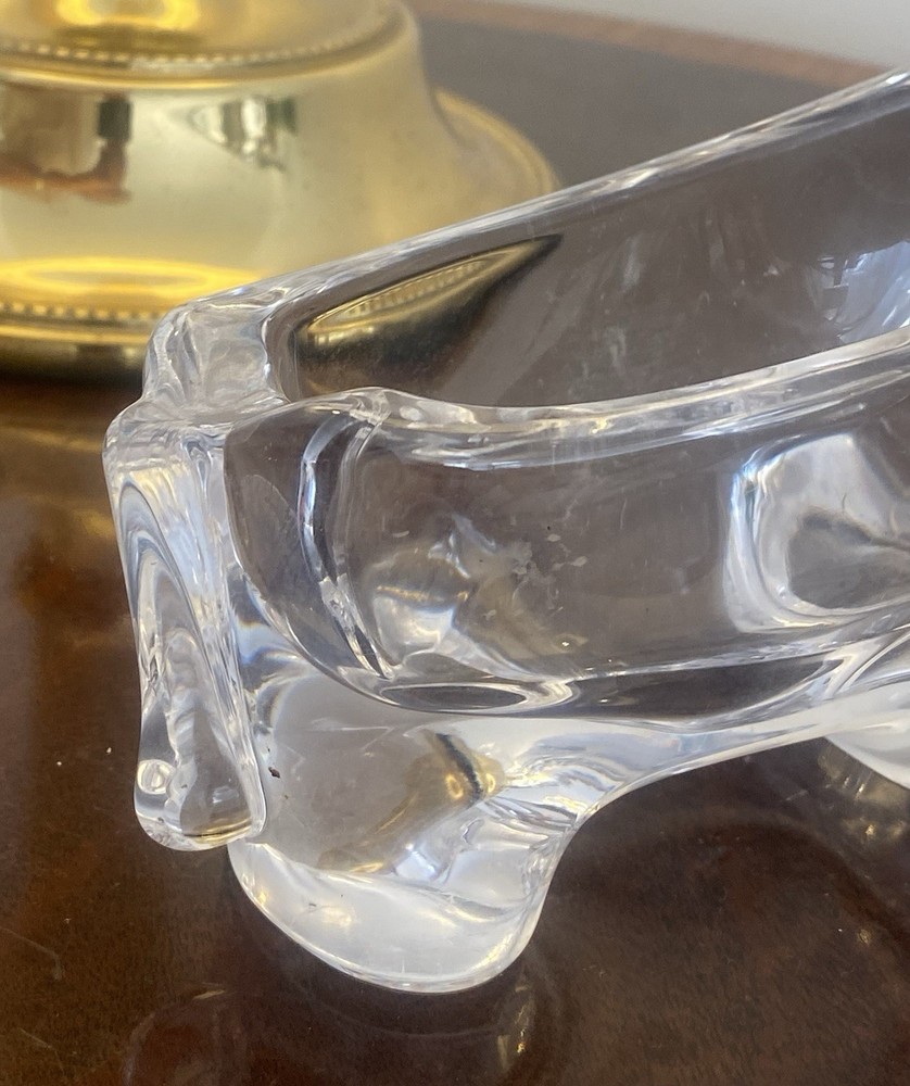 Cannes Le Chatel Vintage Crystal Bull Mid 20th c