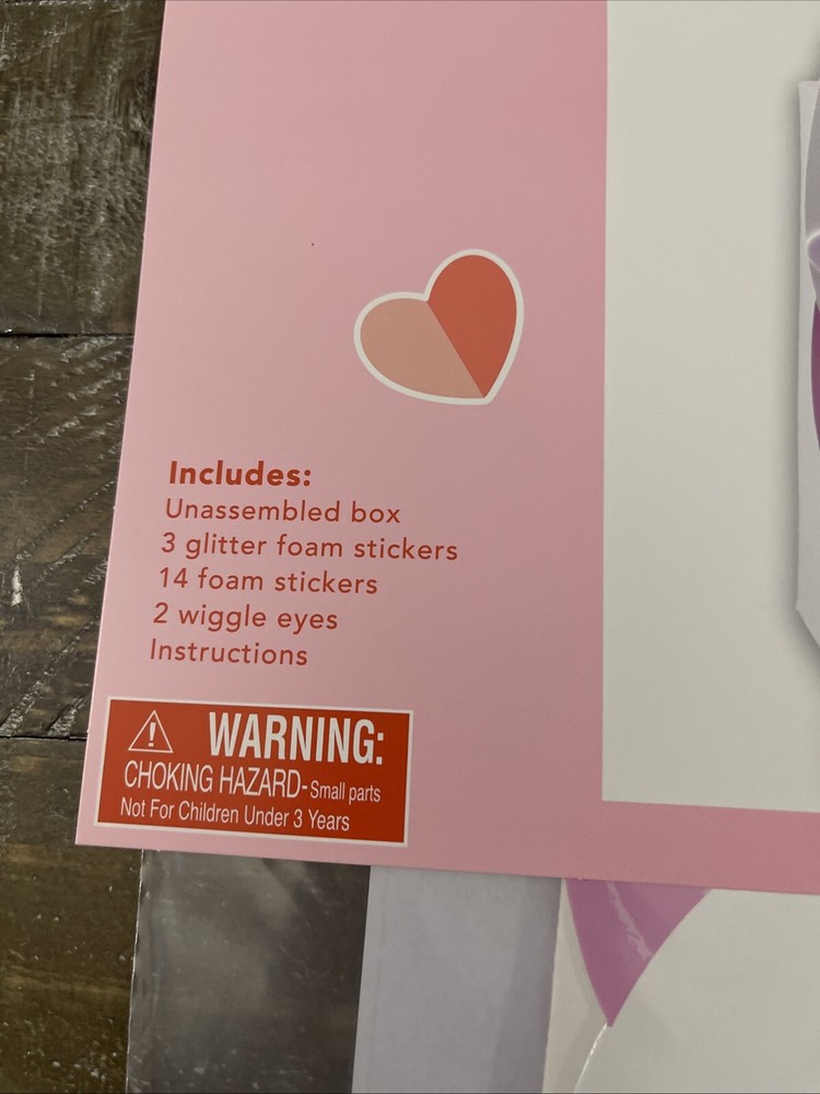 Valentines Day DIY Mail Box Kit Unicorn