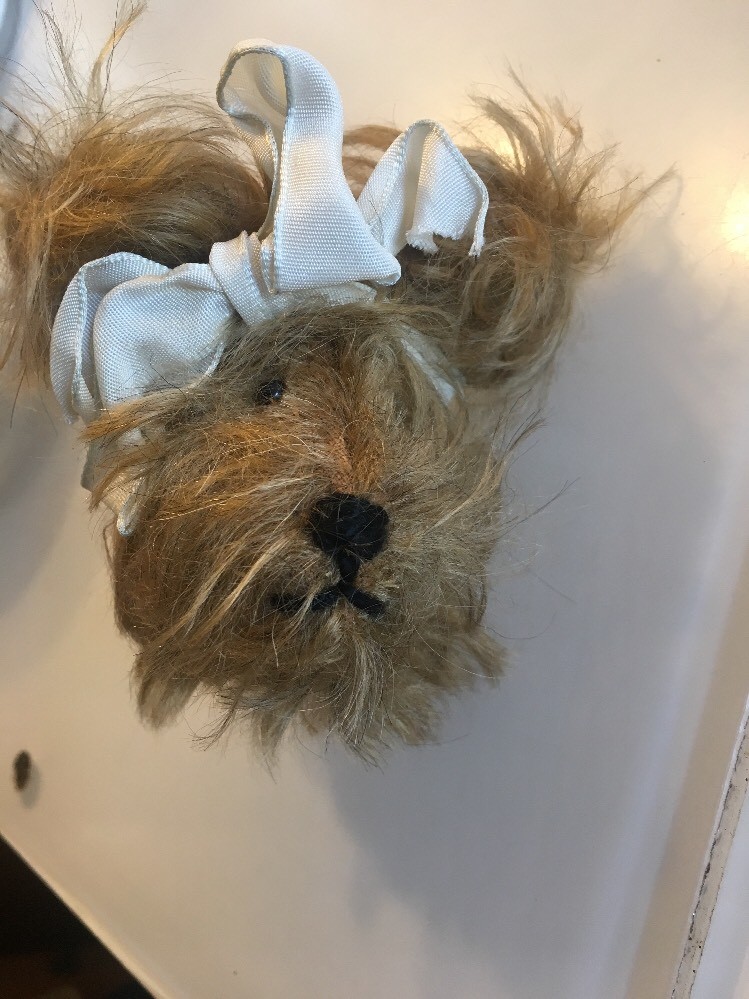 Plush Bear Head Pin Boyds?