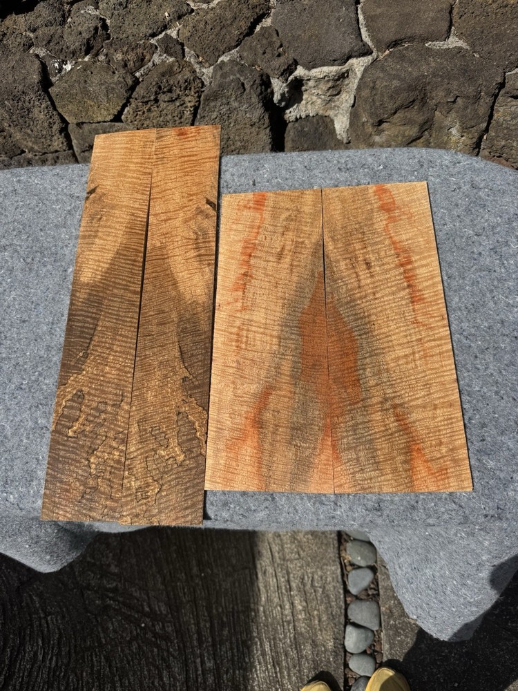 Reclaimed Curly Hawaiian Mango 4 Piece Baritone Set