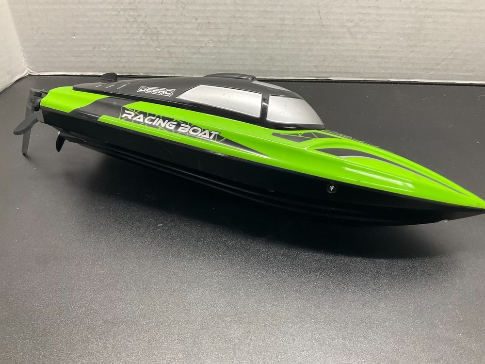 DEERC RC Boat LED Light 20MPH Self Righting Racing Boat 30 Mins