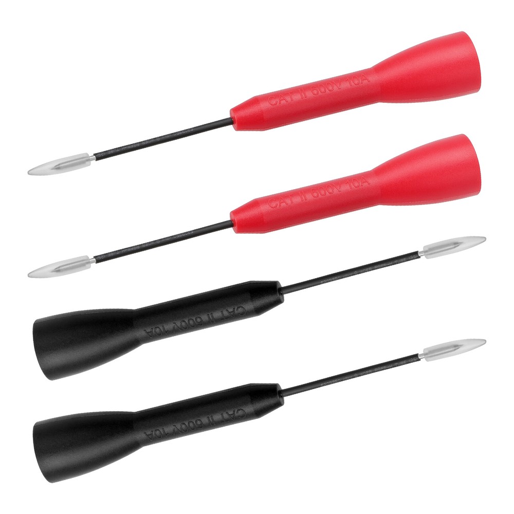 4x Multimeter Test Lead Extention Back Probes Sharp Needle Micro Pin For Banana