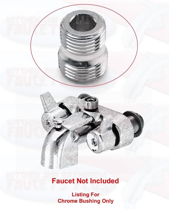 1/2" IPS x 3/8" IPS SHOWER HOSE ADAPTER BUSHING FOR BATHTUB DIVERTER FAUCETS