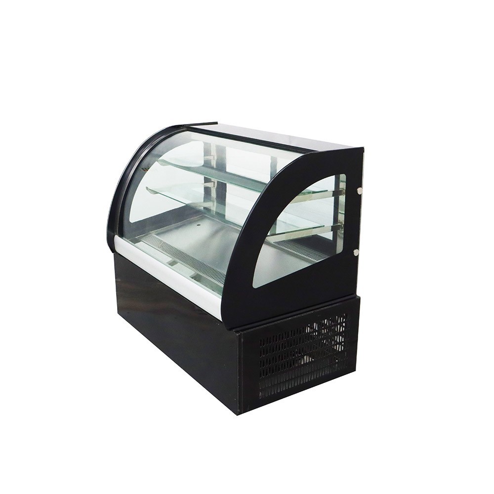 220V 3 Layers White LED Lighting Refrigerated Cake Display Cabinet Showcase