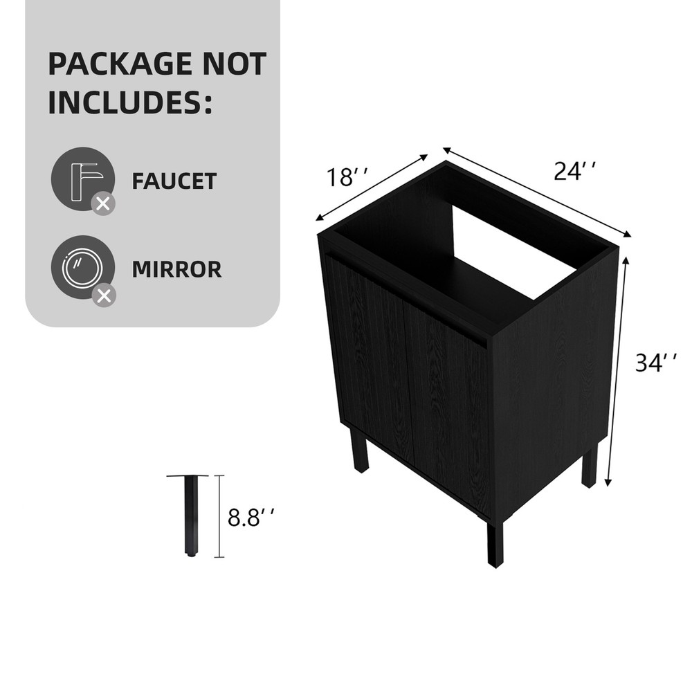24 Inch Bathroom Vanity without Sink