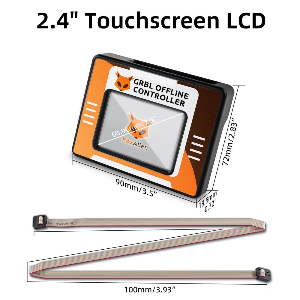 FoxAlien CNC Offline Controller for 3S CNC Machine, Offline Control Module wi...