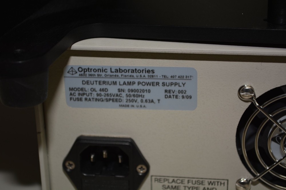 Optronic Laboratories Variable Intensity Ultraviolet Integrating Sphere 440-8-OH