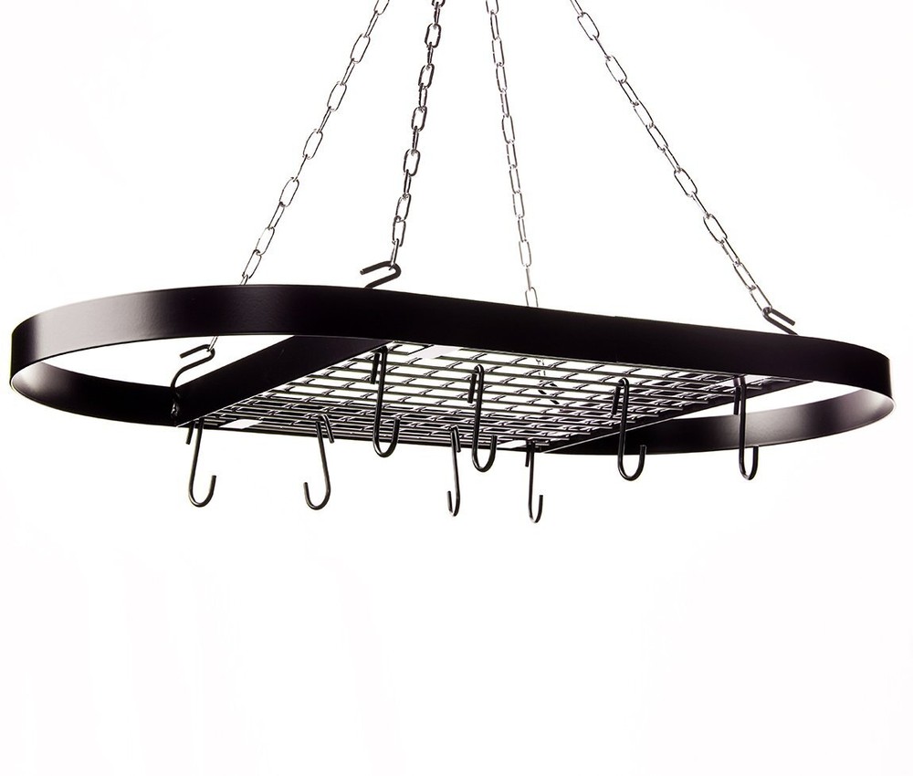 Kinetic Pot, Black with Silver Rack