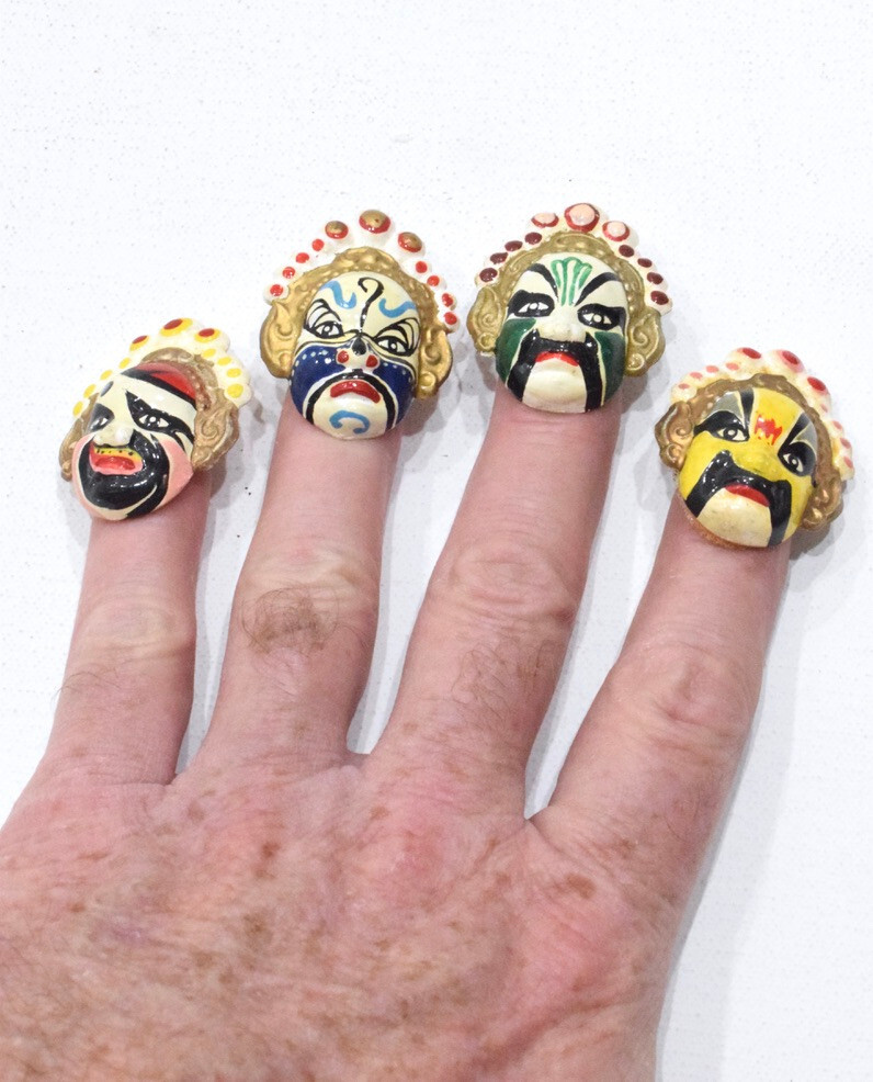 Chinese Theatrical Paper Finger Pupper Sets