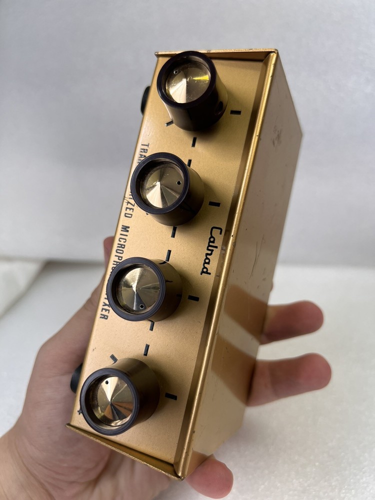 CALRAD TM-4 MIC MICROPHONE MIXER 4-CHANNEL TRANSISTORIZED