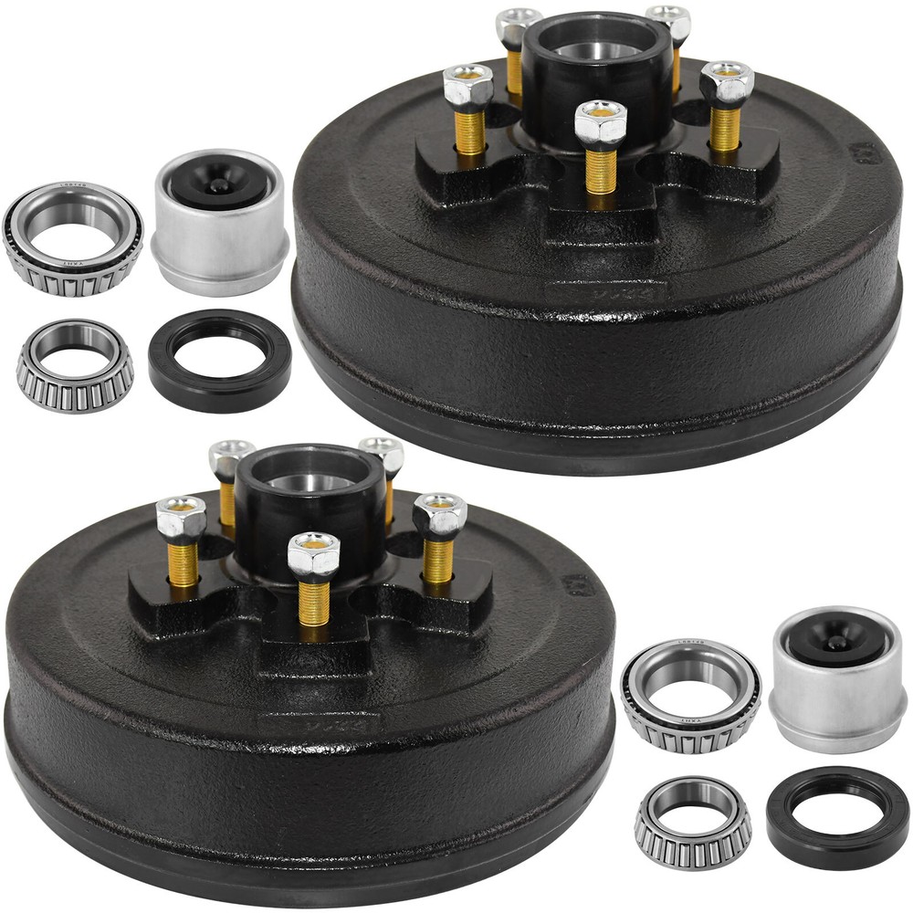 Trailer 4 Pack 5 on 5 Hub Drum Kits For Dexter & other brands 3500 lbs axle