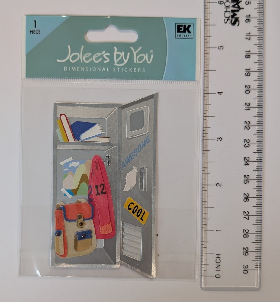 Jolee's Open Locker Middle High School Scrapbooking Sticker