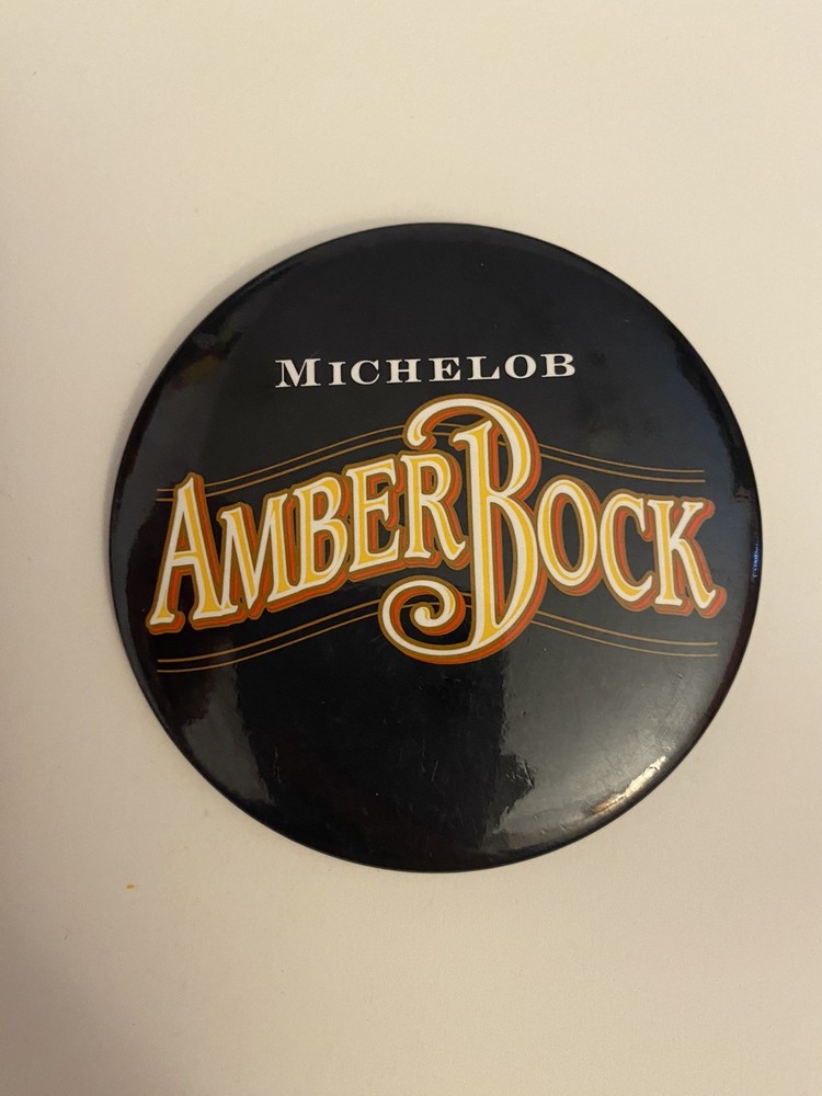 Michelob AmberBock Pin Back Button P68