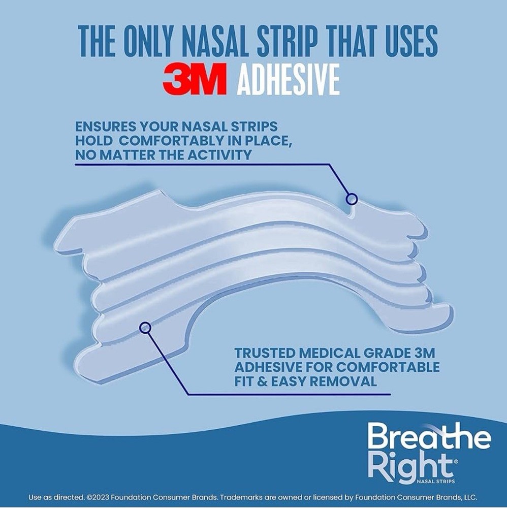 Breathe right nasal strips extra strength clear