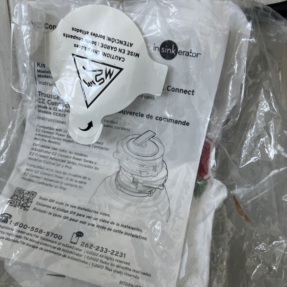 READI nSinkErator CCKIT-00A Evolution Batch Feed Adaptor Cover Control Kit, Blac