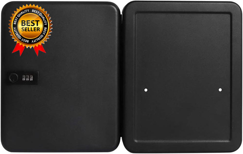 Wall Mount Key Storage Box with Code, Locking Key Cabinet Security, 48 Key