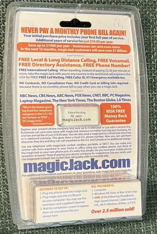 magicJack - #A921 USB Phone Jack