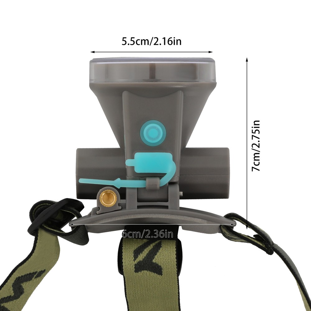 Rechargeable LED Diving Headlamp with Adjustable Angle & IP65 Waterproof Rating