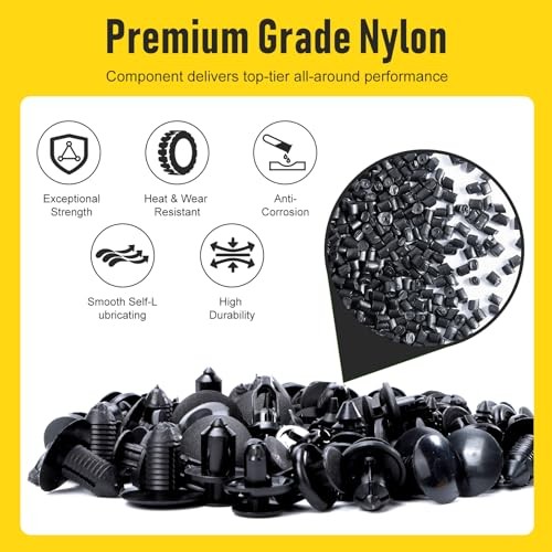 Car Bumper Retainer Clips Kit - Auto Plastic Rivets & Push Fasteners 260PCS