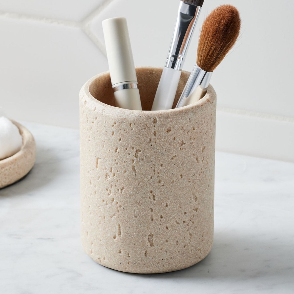 Faux Stone Toothbrush Holder