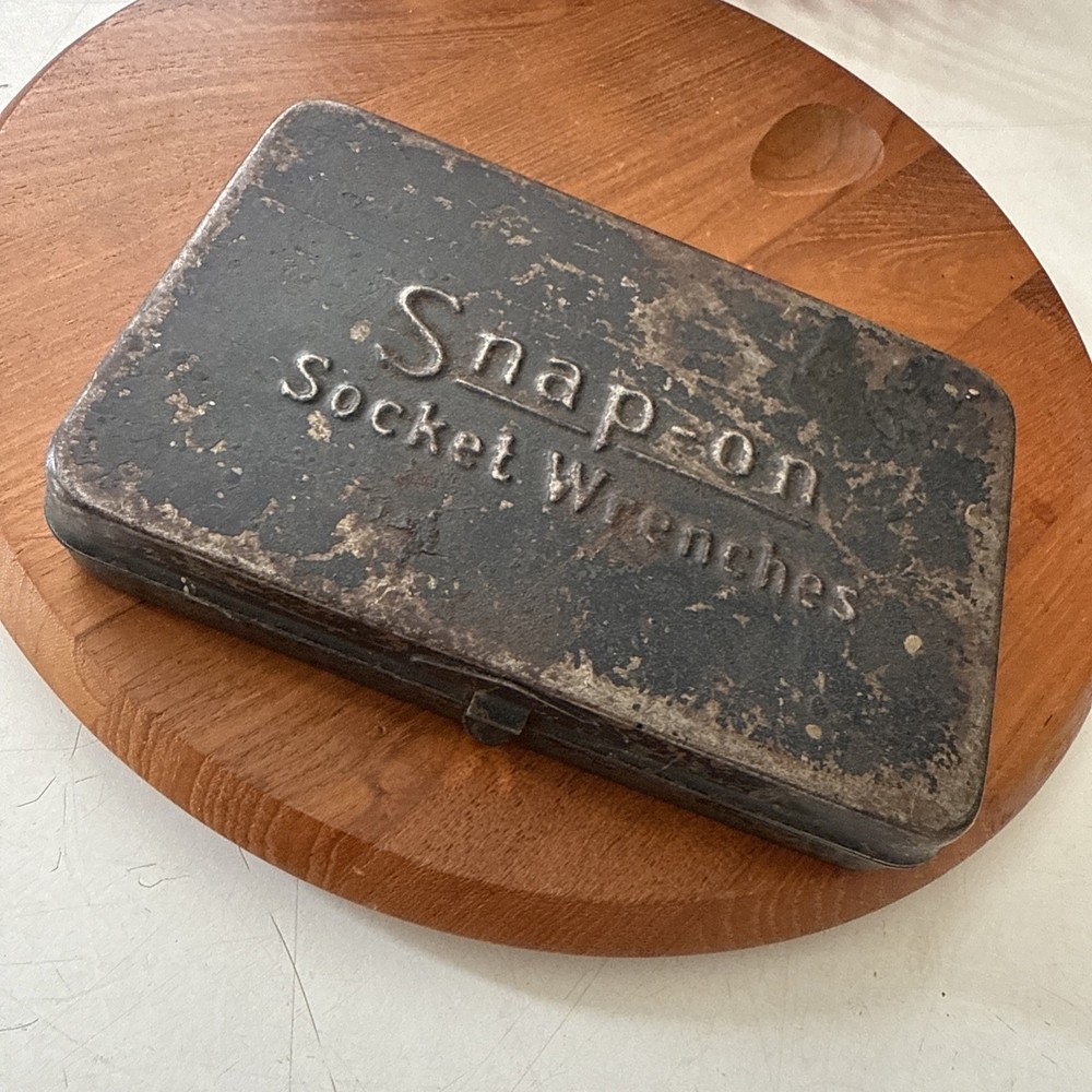 Vintage Snap-On Socket Wrenches EMPTY Metal Box Case