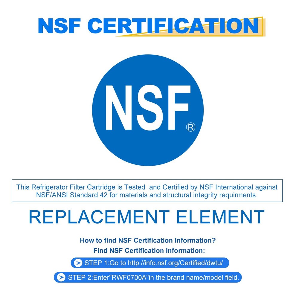 RWF0700A Refrigerator Water Filter Replacement for Samsung DA29-00020B, 4PACK