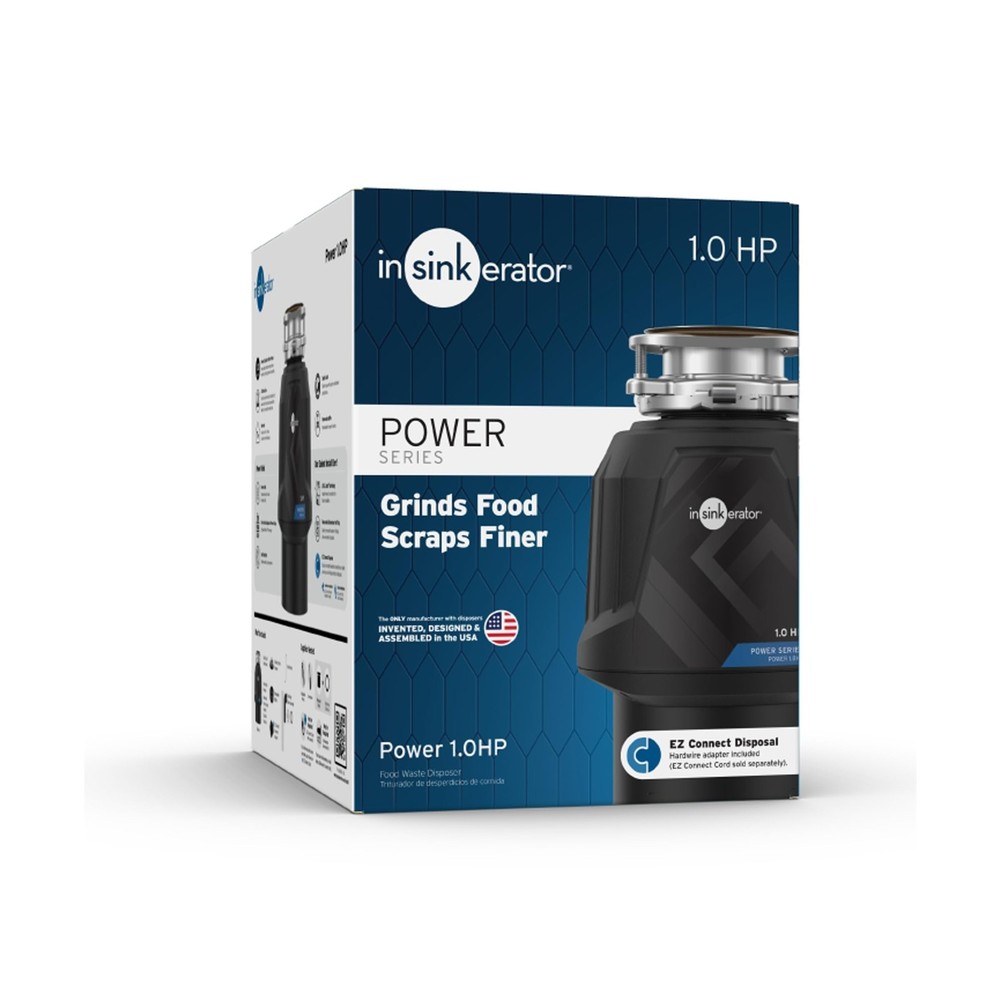 InSinkErator Power 1HP, 1 HP Garbage Disposal, Power Series EZ Connect Contin...