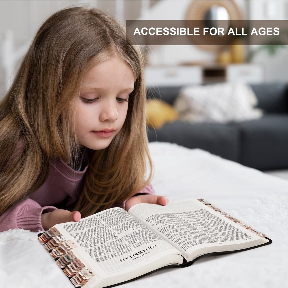 Laminated Bible Tabs for Women & Men - Large Print Study A-boho