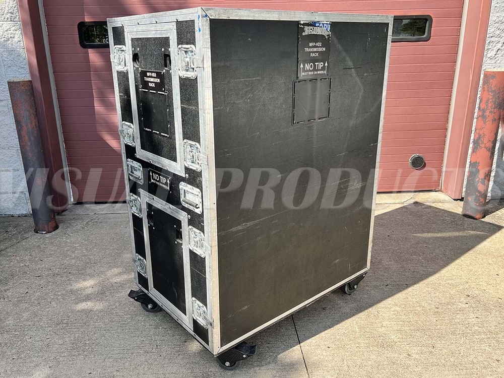 Omega Double Rack Rolling Road Case 29RU for Server Network Data Audio Visual