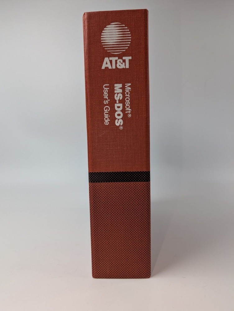 AT&T Microsoft MS-DOS User’s Guide Binder Vintage System Programming (Empty)
