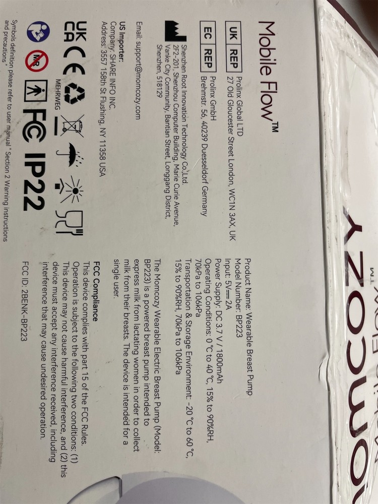 Momcozy mobile flow model bp223